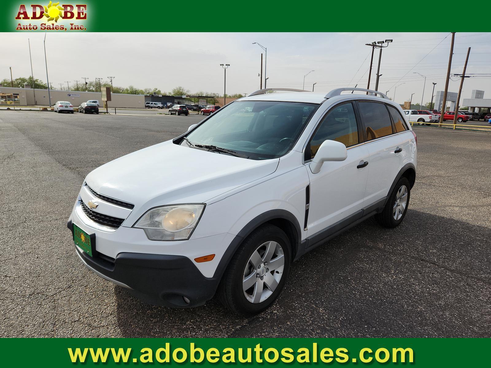 2012 Arctic Ice /Black Chevrolet Captiva Sport Fleet LS w/2LS (3GNAL2EK3CS) with an ENGINE, 2.4L DOHC 4-CYLINDER SIDI (SPARK IGNITION DIRECT INJECTION) engine, located at 4711 Ave Q, Lubbock, TX, 79412, (806) 687-2362, 33.551304, -101.855293 - Photo #0