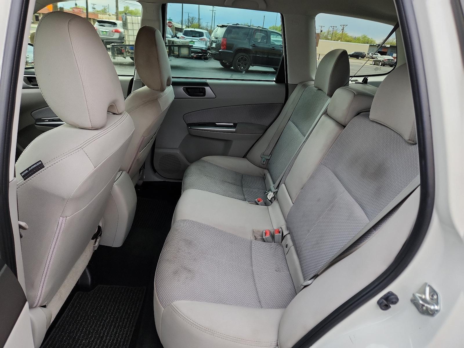 2012 Satin White Pearl /Black Cloth Interior Subaru Forester 2.5X (JF2SHABC5CH) with an 2.5L DOHC MPFI 16-valve 4-cyl boxer engine -inc: double overhead chain driven camshafts w/auto chain tensioner engine, located at 4711 Ave Q, Lubbock, TX, 79412, (806) 687-2362, 33.551304, -101.855293 - Photo #14