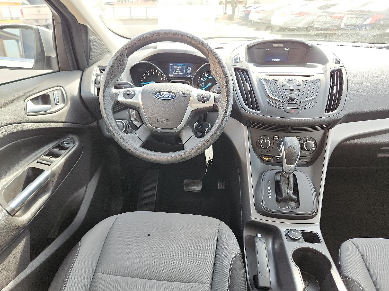 2015 Ingot Silver Metallic /Charcoal Black Ford Escape SE (1FMCU9GX2FU) with an ENGINE: 1.6L ECOBOOST engine, located at 4711 Ave Q, Lubbock, TX, 79412, (806) 687-2362, 33.551304, -101.855293 - Photo #14