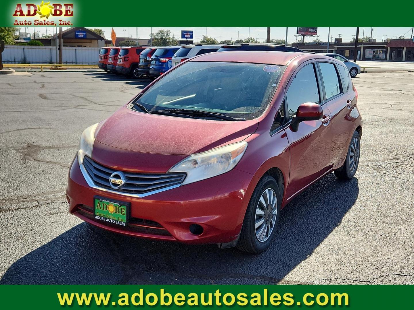 2014 Red Brick Metallic /Charcoal Nissan Versa Note SV (3N1CE2CP5EL) with an Engine: 1.6L DOHC 16-Valve 4-Cylinder engine, located at 4711 Ave Q, Lubbock, TX, 79412, (806) 687-2362, 33.551304, -101.855293 - Photo#0