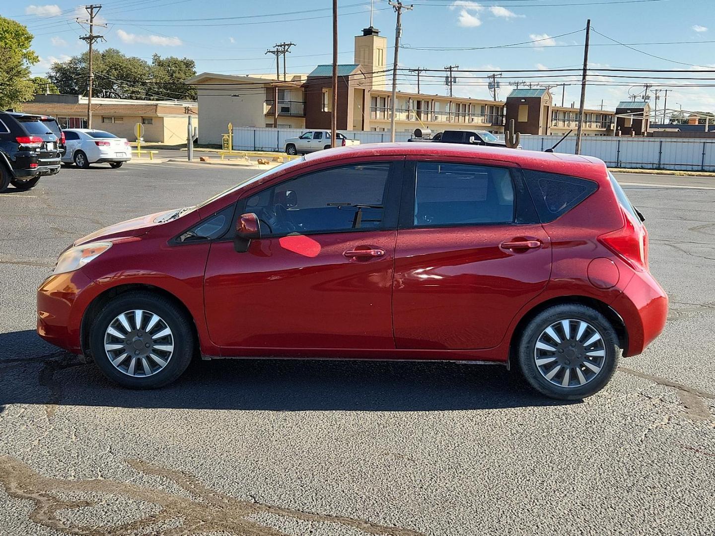 2014 Red Brick Metallic /Charcoal Nissan Versa Note SV (3N1CE2CP5EL) with an Engine: 1.6L DOHC 16-Valve 4-Cylinder engine, located at 4711 Ave Q, Lubbock, TX, 79412, (806) 687-2362, 33.551304, -101.855293 - Photo#1