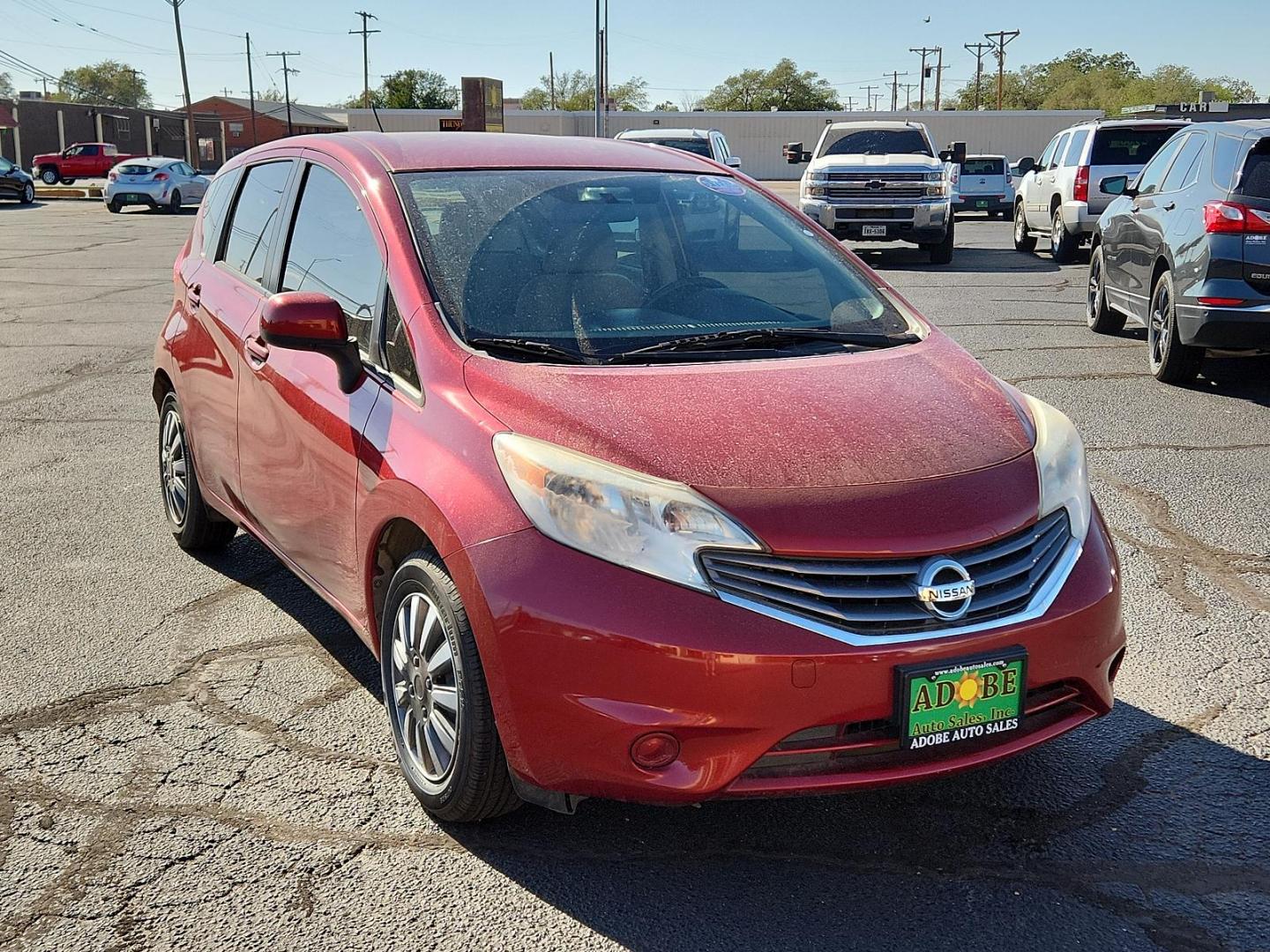 2014 Red Brick Metallic /Charcoal Nissan Versa Note SV (3N1CE2CP5EL) with an Engine: 1.6L DOHC 16-Valve 4-Cylinder engine, located at 4711 Ave Q, Lubbock, TX, 79412, (806) 687-2362, 33.551304, -101.855293 - Photo#5