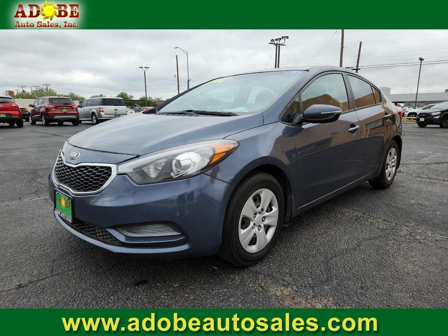 2015 Graphite Steel /Black Kia Forte LX (KNAFX4A63F5) with an Engine: 1.8L I4 DOHC D-CVVT engine, located at 4711 Ave Q, Lubbock, TX, 79412, (806) 687-2362, 33.551304, -101.855293 - Photo#0