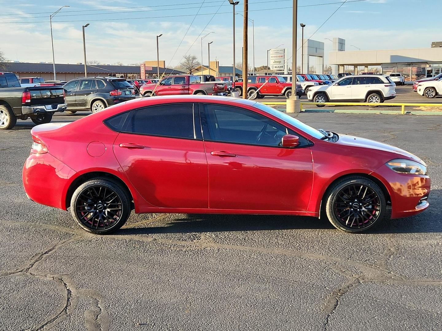 2015 Redline 2 Coat Pearl - PRM /Black - H7X9 Dodge Dart SXT (1C3CDFBB9FD) with an ENGINE: 2.4L I4 MULTIAIR engine, located at 4711 Ave Q, Lubbock, TX, 79412, (806) 687-2362, 33.551304, -101.855293 - Photo#4