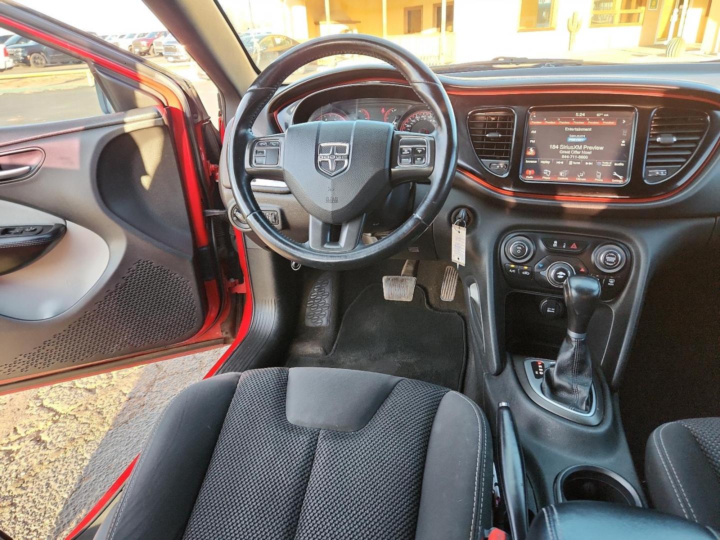 2015 Redline 2 Coat Pearl - PRM /Black - H7X9 Dodge Dart SXT (1C3CDFBB9FD) with an ENGINE: 2.4L I4 MULTIAIR engine, located at 4711 Ave Q, Lubbock, TX, 79412, (806) 687-2362, 33.551304, -101.855293 - Photo#8