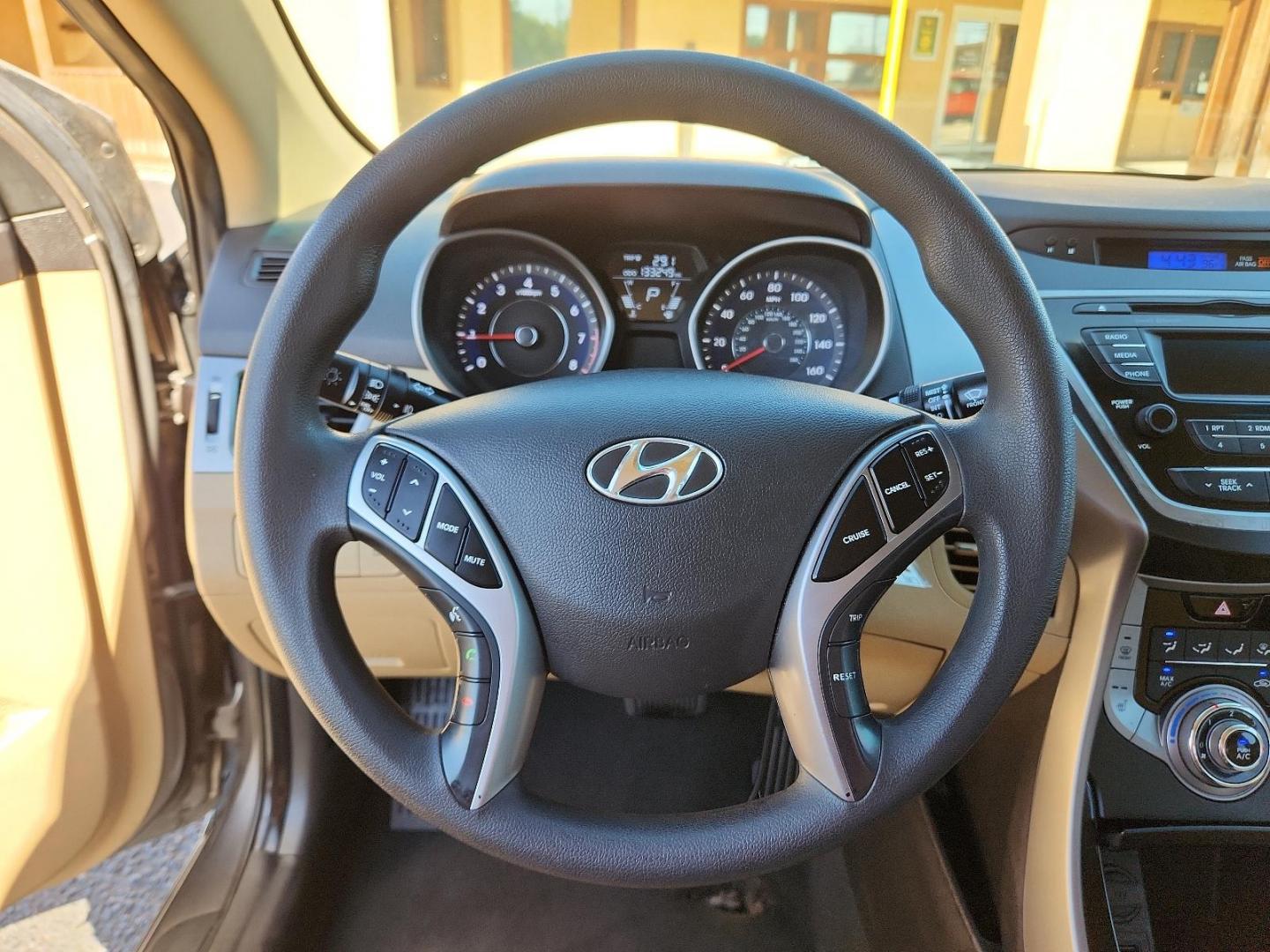 2013 Desert Bronze - RNZ /Beige - YDA Hyundai Elantra GLS (5NPDH4AE1DH) with an 1.8L DOHC MPFI D-CVVT 16-valve I4 engine engine, located at 4711 Ave Q, Lubbock, TX, 79412, (806) 687-2362, 33.551304, -101.855293 - Photo#16