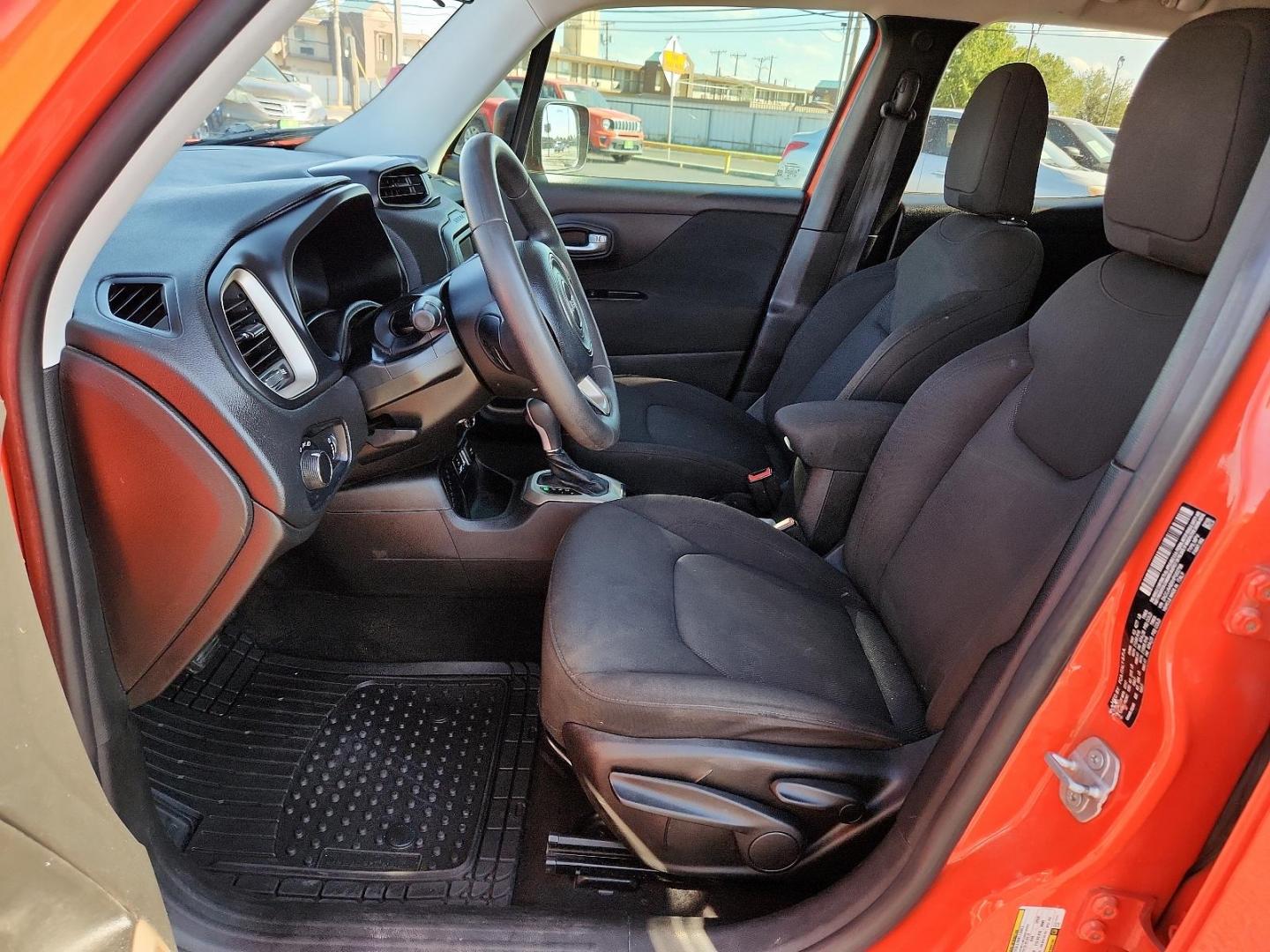 2017 Omaha Orange /Black, cloth Jeep Renegade Sport (ZACCJAABXHP) with an ENGINE: 2.4L I4 MULTIAIR engine, located at 4711 Ave Q, Lubbock, TX, 79412, (806) 687-2362, 33.551304, -101.855293 - Photo#10