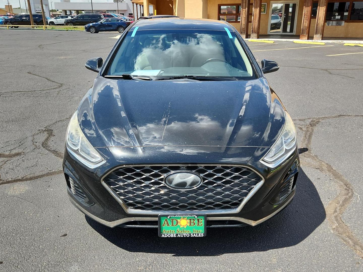 2019 Phantom Black /Black, leather/cloth Hyundai Sonata SEL (5NPE34AF0KH) with an Engine: 2.4L GDI DOHC 16-Valve I4 engine, located at 4711 Ave Q, Lubbock, TX, 79412, (806) 687-2362, 33.551304, -101.855293 - Photo#7