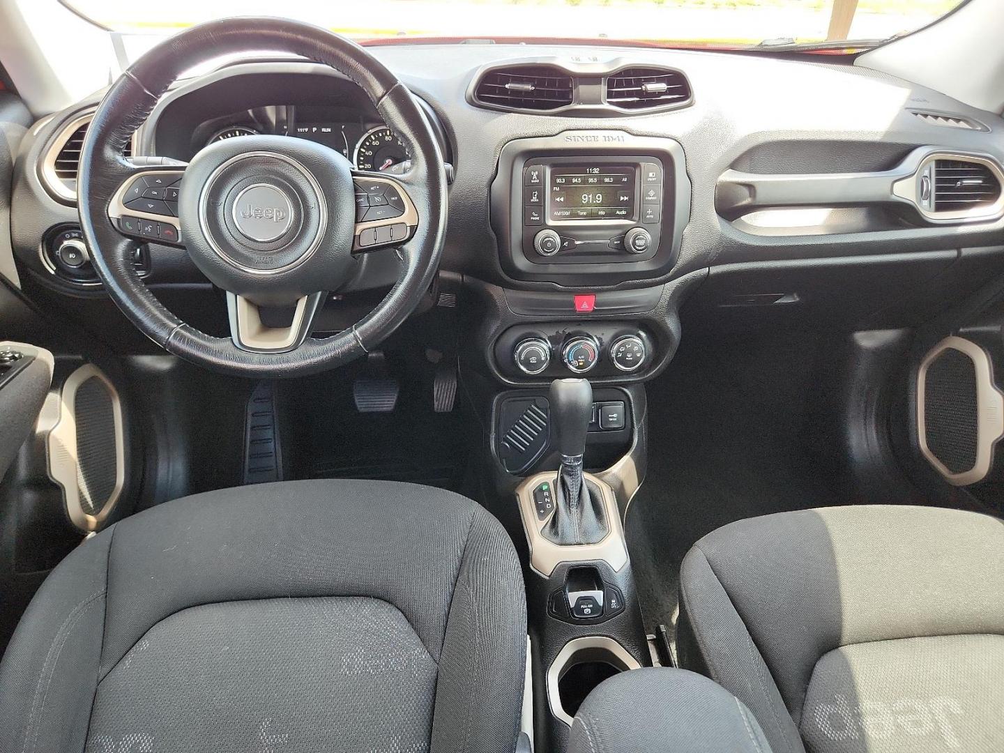 2017 Colorado Red /Black, cloth Jeep Renegade Latitude (ZACCJABB1HP) with an ENGINE: 2.4L I4 MULTIAIR engine, located at 4711 Ave Q, Lubbock, TX, 79412, (806) 687-2362, 33.551304, -101.855293 - Photo#10