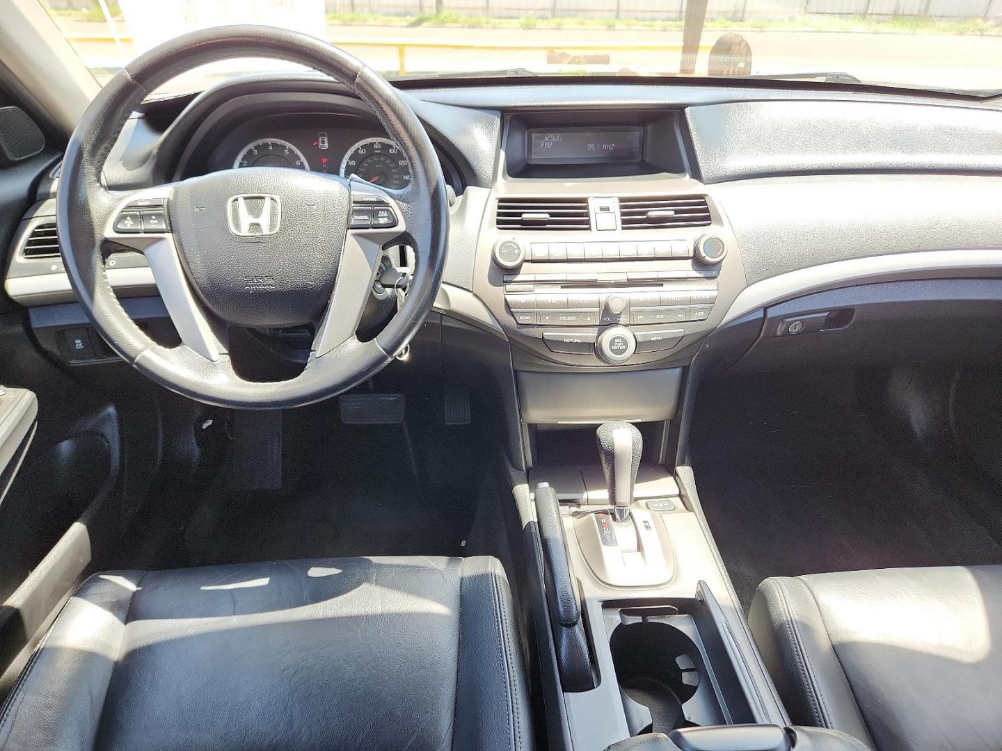 2012 Crystal Black Pearl /Black Leather Interior Honda Accord Sdn SE (1HGCP2F66CA) with an 2.4L DOHC MPFI 16-valve i-VTEC I4 engine engine, located at 4711 Ave Q, Lubbock, TX, 79412, (806) 687-2362, 33.551304, -101.855293 - Photo#11