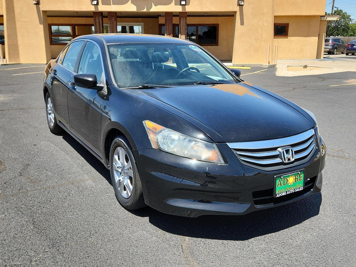 2012 Crystal Black Pearl /Black Leather Interior Honda Accord Sdn SE (1HGCP2F66CA) with an 2.4L DOHC MPFI 16-valve i-VTEC I4 engine engine, located at 4711 Ave Q, Lubbock, TX, 79412, (806) 687-2362, 33.551304, -101.855293 - Photo#6