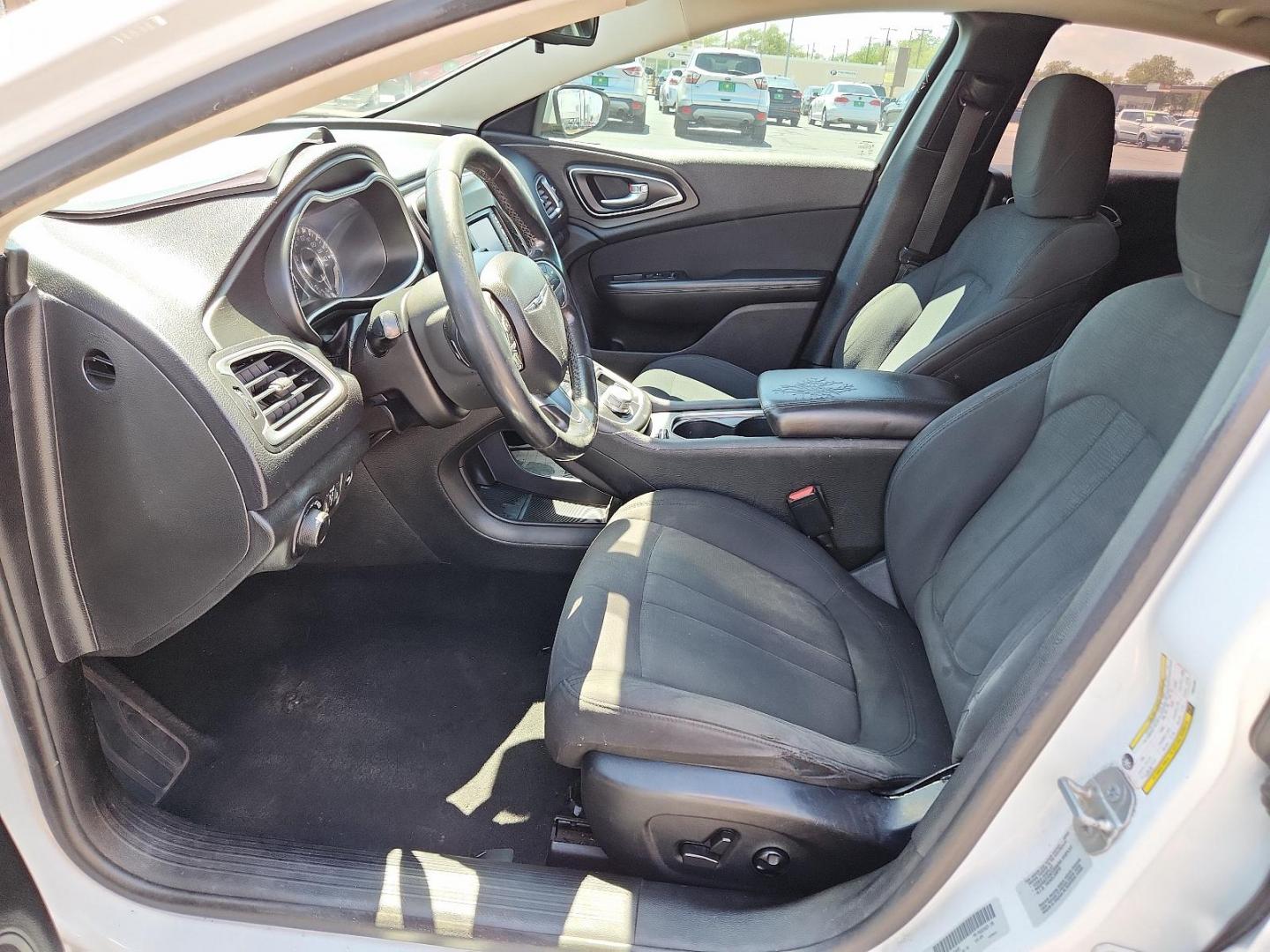 2015 Bright White Clearcoat /Black Chrysler 200 Limited (1C3CCCAB5FN) with an ENGINE: 2.4L I4 PZEV M-AIR engine, located at 4711 Ave Q, Lubbock, TX, 79412, (806) 687-2362, 33.551304, -101.855293 - Photo#11