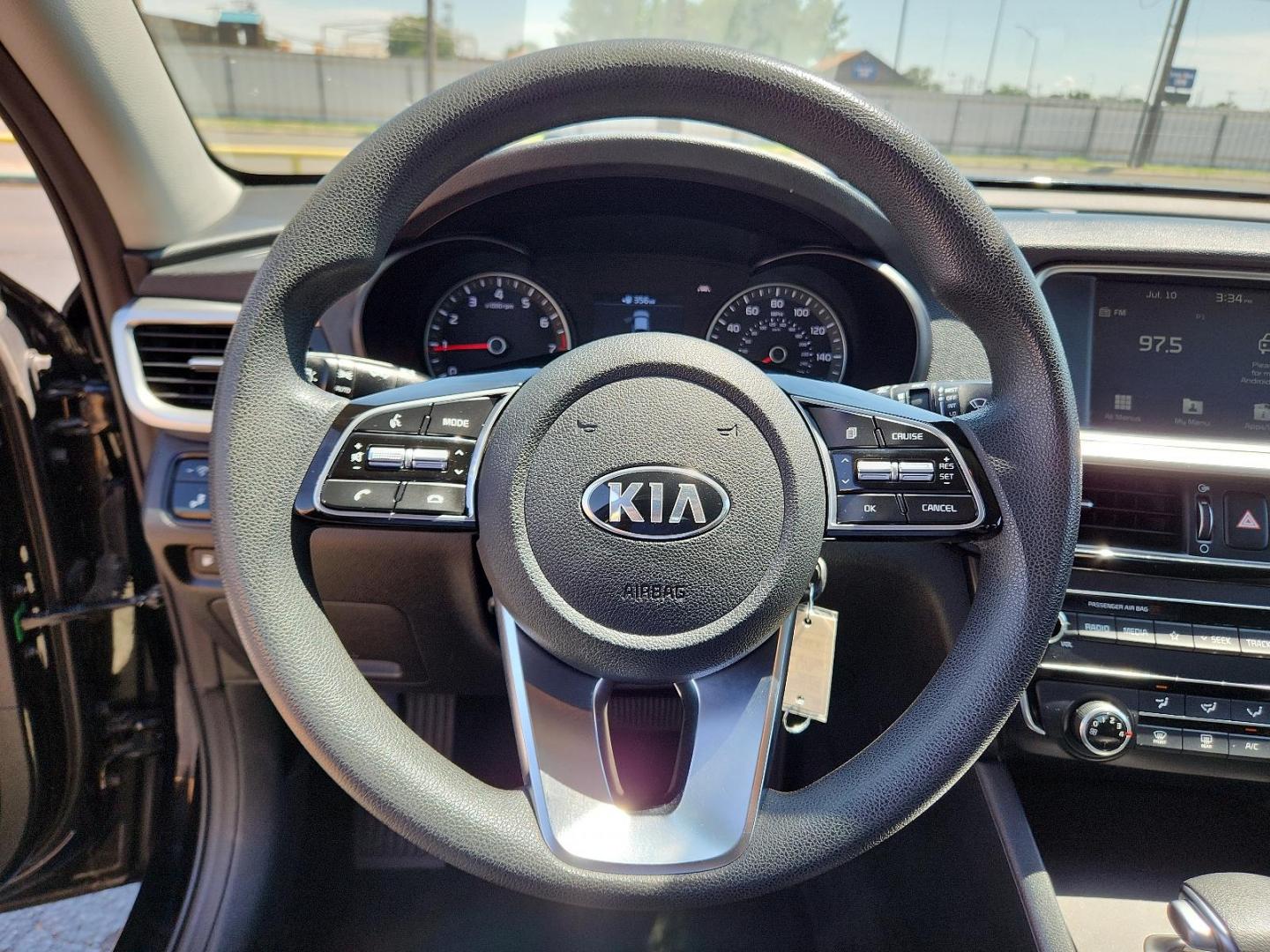 2019 Ebony Black /Black Cloth, cloth Kia Optima LX (5XXGT4L39KG) with an Engine: 2.4L DOHC I4 GDI engine, located at 4711 Ave Q, Lubbock, TX, 79412, (806) 687-2362, 33.551304, -101.855293 - Photo#17