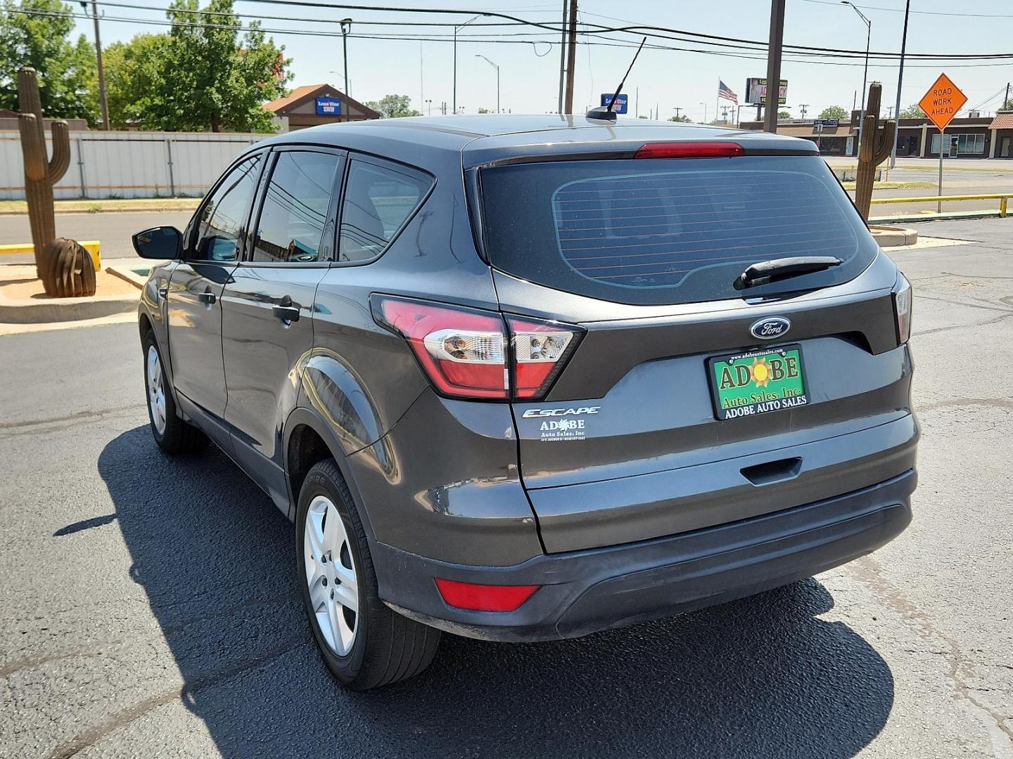 2018 Magnetic Metallic /Charcoal Black, cloth Ford Escape S (1FMCU0F77JU) with an 2.5L L4 DOHC 16V engine, located at 4711 Ave Q, Lubbock, TX, 79412, (806) 687-2362, 33.551304, -101.855293 - Photo#2