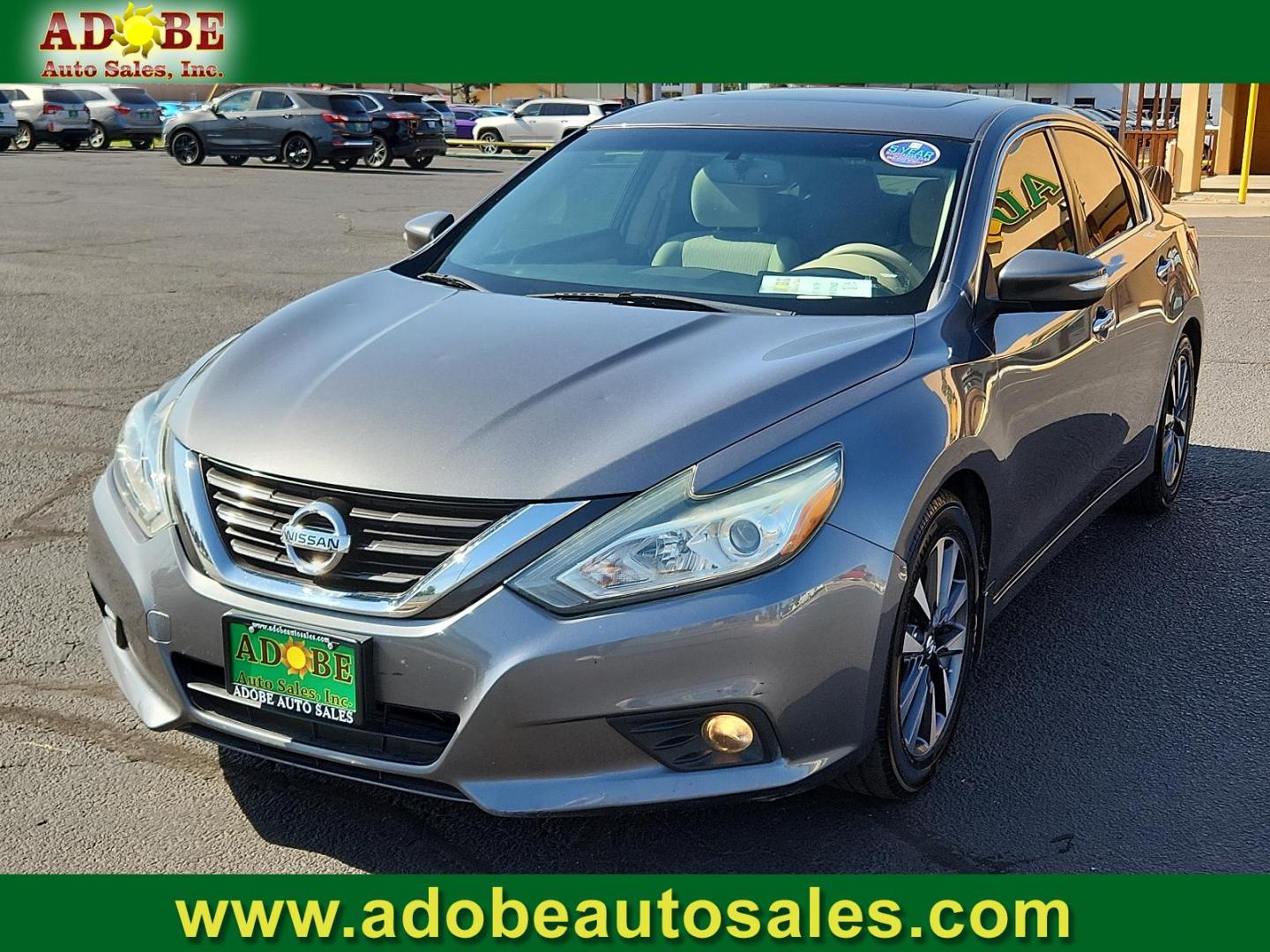 2016 Gun Metallic /Charcoal, cloth Nissan Altima 2.5 SV (1N4AL3AP9GC) with an Engine: 2.5L DOHC 16-Valve 4-Cylinder engine, located at 4711 Ave Q, Lubbock, TX, 79412, (806) 687-2362, 33.551304, -101.855293 - Photo#0