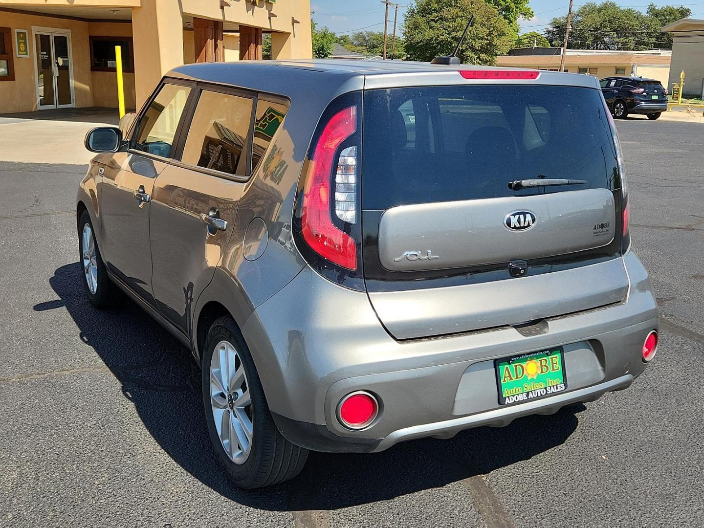 2019 Titanium Gray /Black, cloth Kia Soul + (KNDJP3A56K7) with an Engine: 2.0L GDI DOHC Dual CVVT I4 engine, located at 4711 Ave Q, Lubbock, TX, 79412, (806) 687-2362, 33.551304, -101.855293 - Photo#2