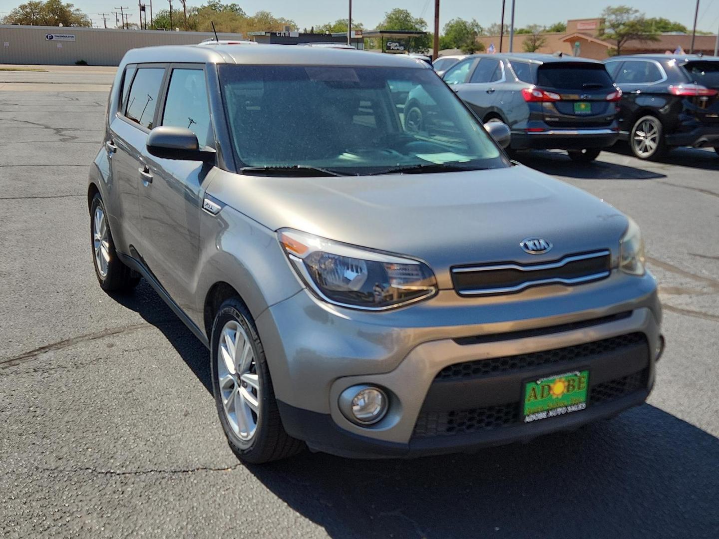 2019 Titanium Gray /Black, cloth Kia Soul + (KNDJP3A56K7) with an Engine: 2.0L GDI DOHC Dual CVVT I4 engine, located at 4711 Ave Q, Lubbock, TX, 79412, (806) 687-2362, 33.551304, -101.855293 - Photo#5