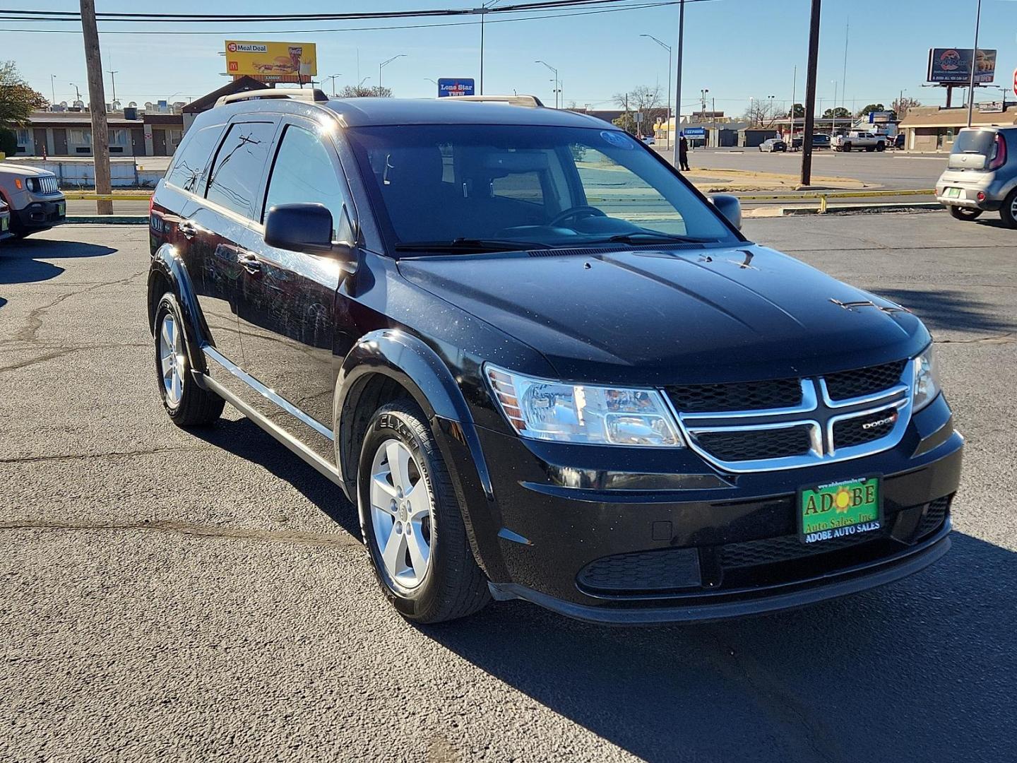 2016 Pitch Black Clear Coat Dodge Journey SE (3C4PDCAB6GT) with an ENGINE: 2.4L I4 DOHC 16V DUAL VVT engine, located at 4711 Ave Q, Lubbock, TX, 79412, (806) 687-2362, 33.551304, -101.855293 - Photo#5