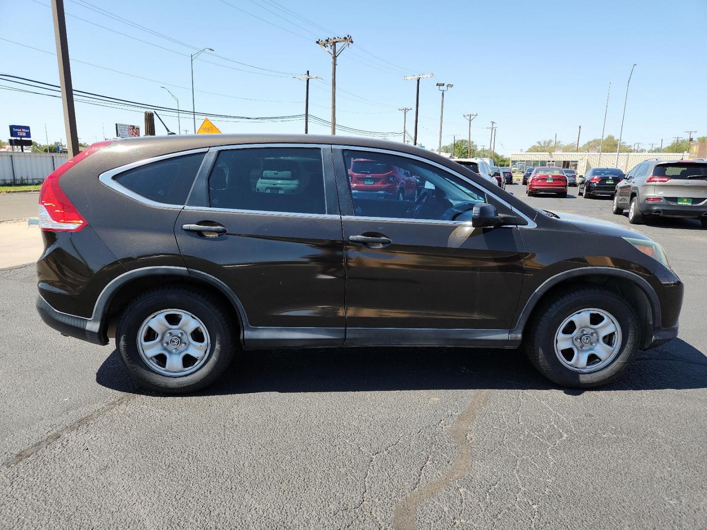 2014 Kona Coffee Metallic /Black Honda CR-V LX (2HKRM3H35EH) with an Engine: 2.4L I-4 16-Valve DOHC i-VTEC engine, located at 4711 Ave Q, Lubbock, TX, 79412, (806) 687-2362, 33.551304, -101.855293 - Photo#4