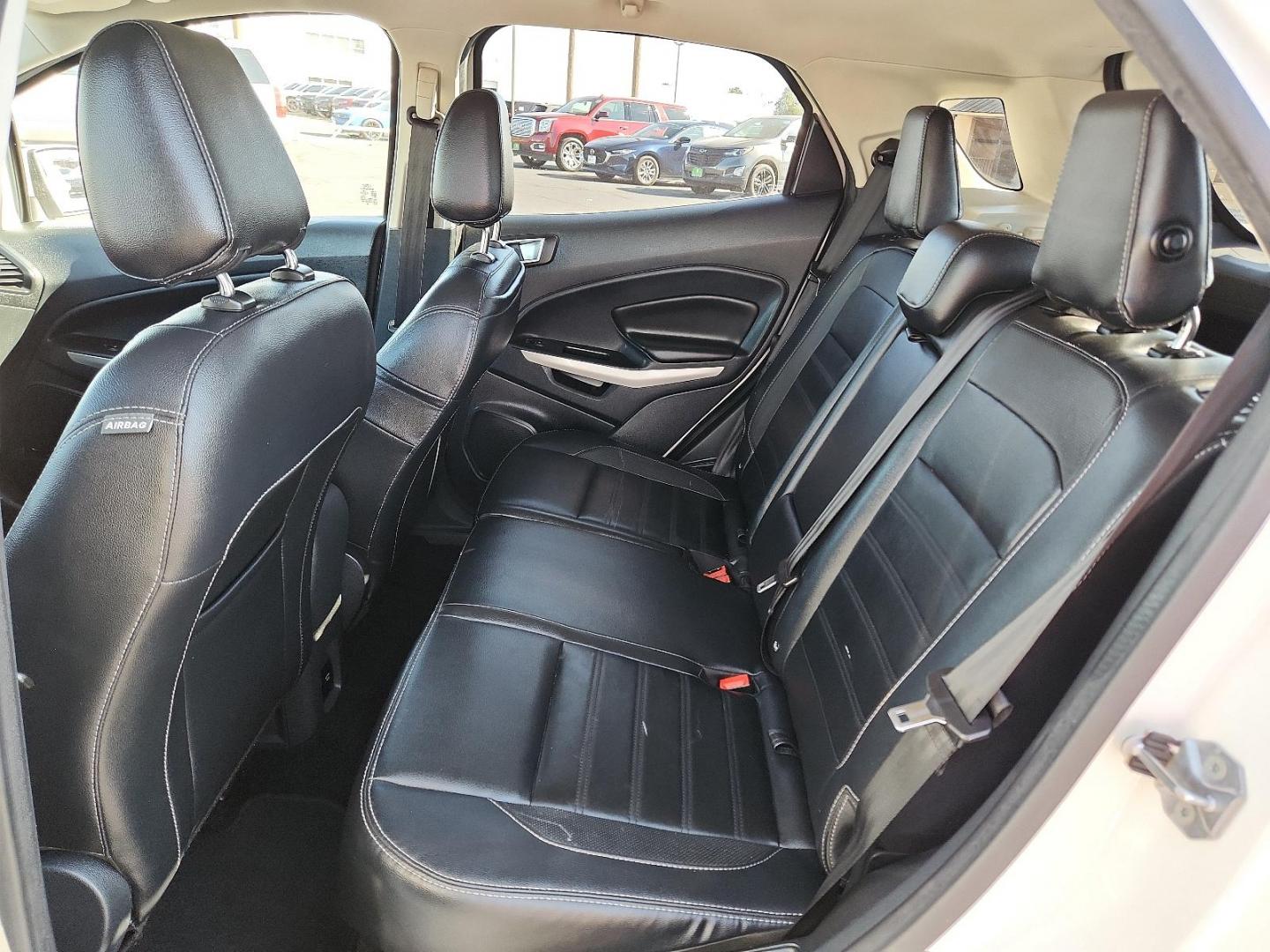 2019 Diamond White /Ebony Black, leather Ford EcoSport Titanium (MAJ3S2KE6KC) with an ENGINE: 1.0L ECOBOOST engine, located at 4711 Ave Q, Lubbock, TX, 79412, (806) 687-2362, 33.551304, -101.855293 - Photo#8