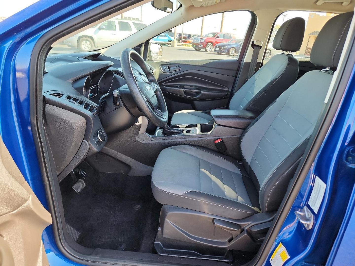 2017 Lightning Blue Metallic /Charcoal Black, cloth Ford Escape S (1FMCU0F73HU) with an 2.5L L4 DOHC 16V engine, located at 4711 Ave Q, Lubbock, TX, 79412, (806) 687-2362, 33.551304, -101.855293 - Photo#10