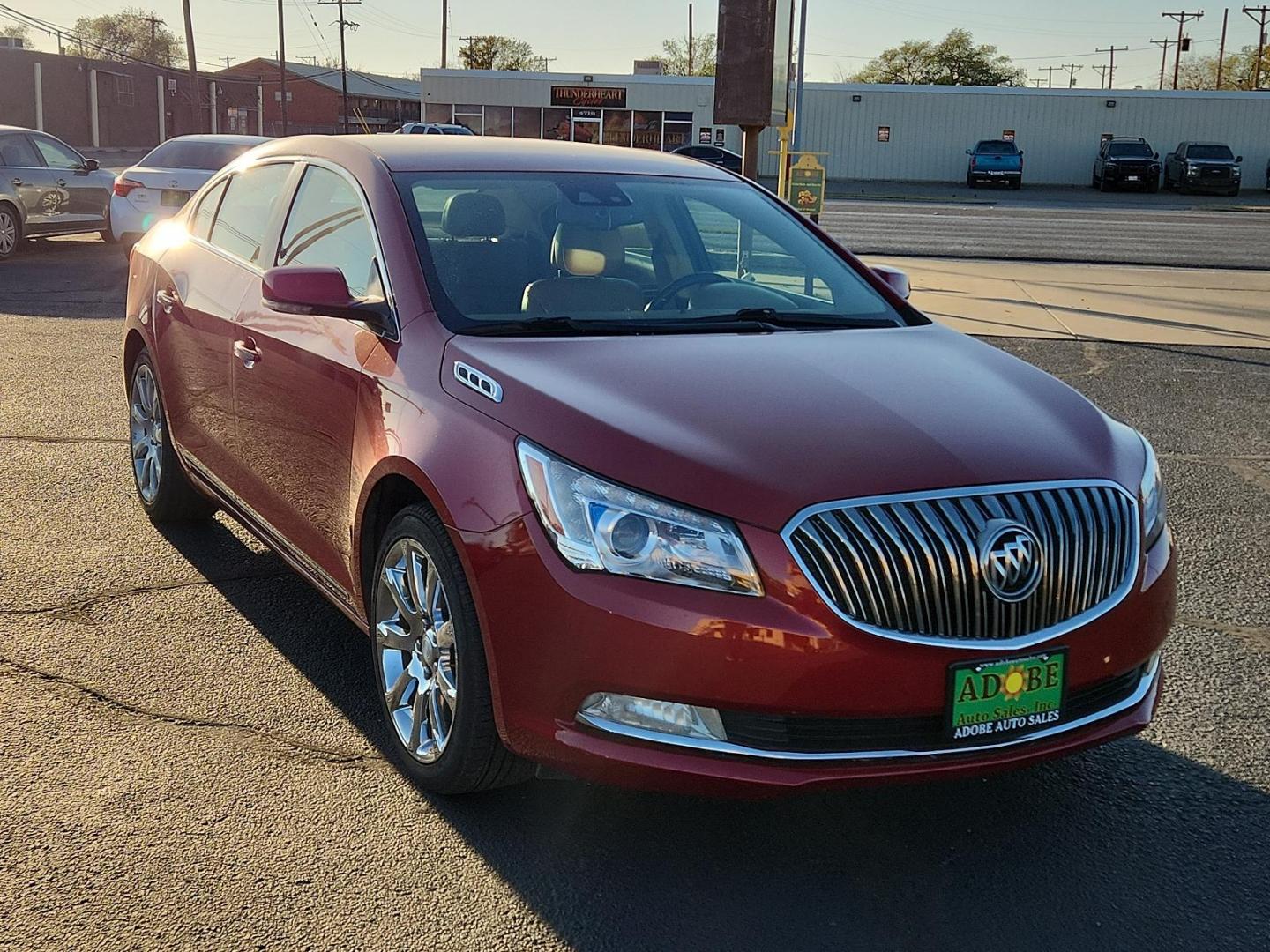 2014 Crystal Red Tintcoat Buick LaCrosse Leather (1G4GB5G36EF) with an ENGINE, 3.6L SIDI DOHC V6 VVT engine, located at 4711 Ave Q, Lubbock, TX, 79412, (806) 687-2362, 33.551304, -101.855293 - Photo#5