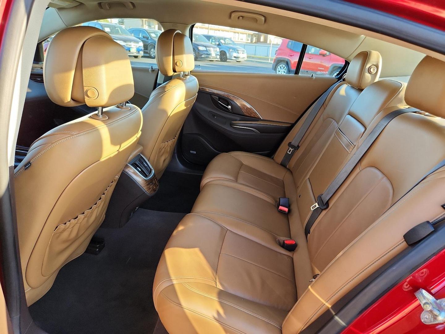 2014 Crystal Red Tintcoat Buick LaCrosse Leather (1G4GB5G36EF) with an ENGINE, 3.6L SIDI DOHC V6 VVT engine, located at 4711 Ave Q, Lubbock, TX, 79412, (806) 687-2362, 33.551304, -101.855293 - Photo#8