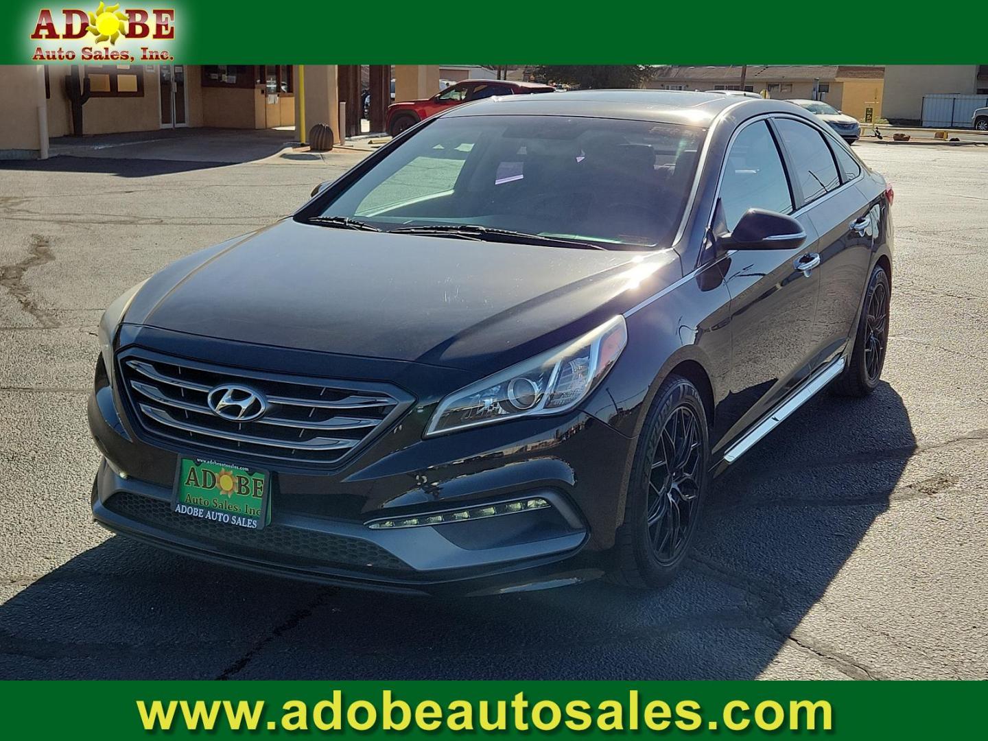 2017 BLACK Hyundai Sonata Sport (5NPE34AF9HH) with an Engine: 2.4L GDI 4-Cylinder engine, located at 4711 Ave Q, Lubbock, TX, 79412, (806) 687-2362, 33.551304, -101.855293 - Photo#0