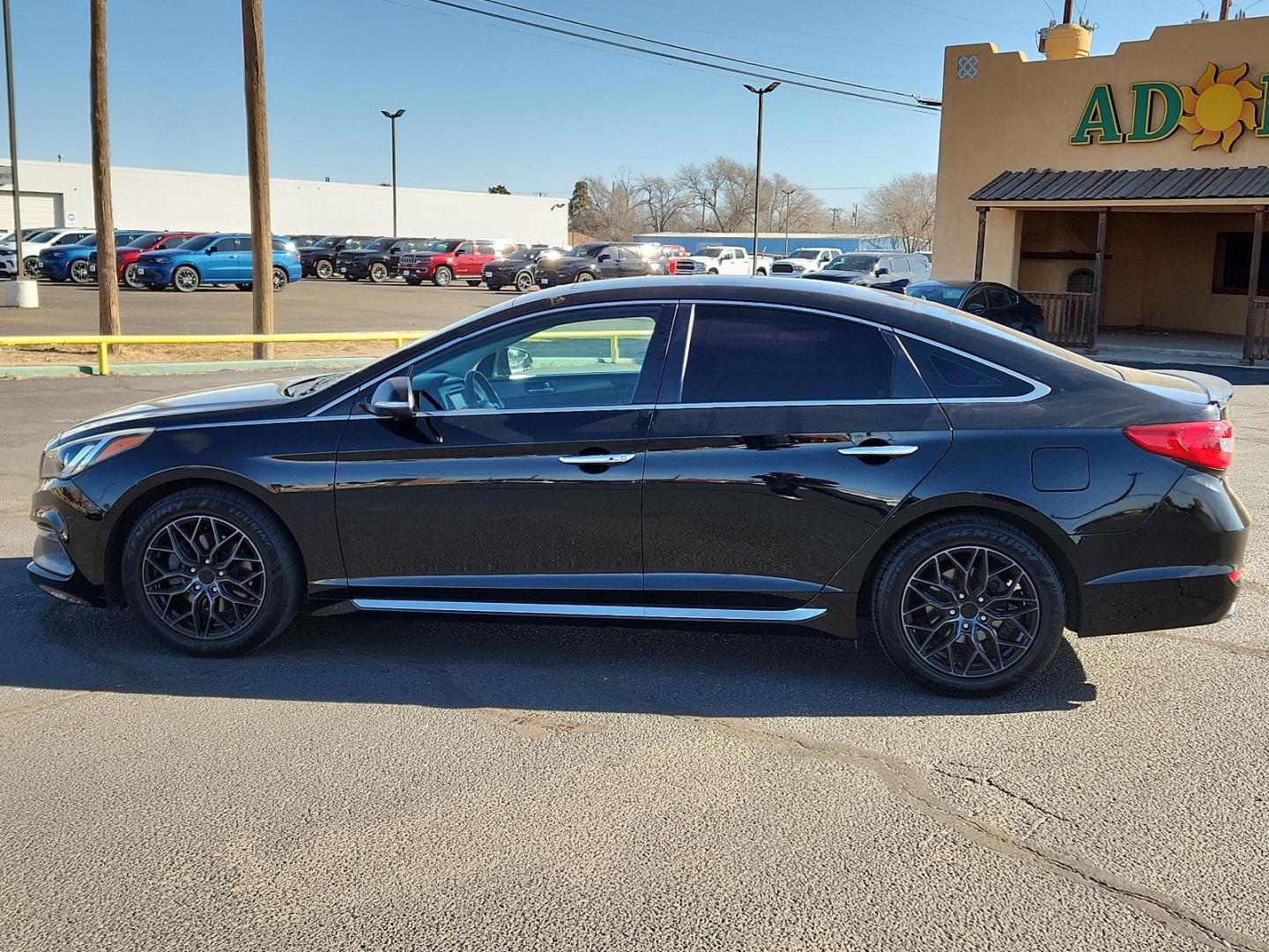 2017 BLACK Hyundai Sonata Sport (5NPE34AF9HH) with an Engine: 2.4L GDI 4-Cylinder engine, located at 4711 Ave Q, Lubbock, TX, 79412, (806) 687-2362, 33.551304, -101.855293 - Photo#1