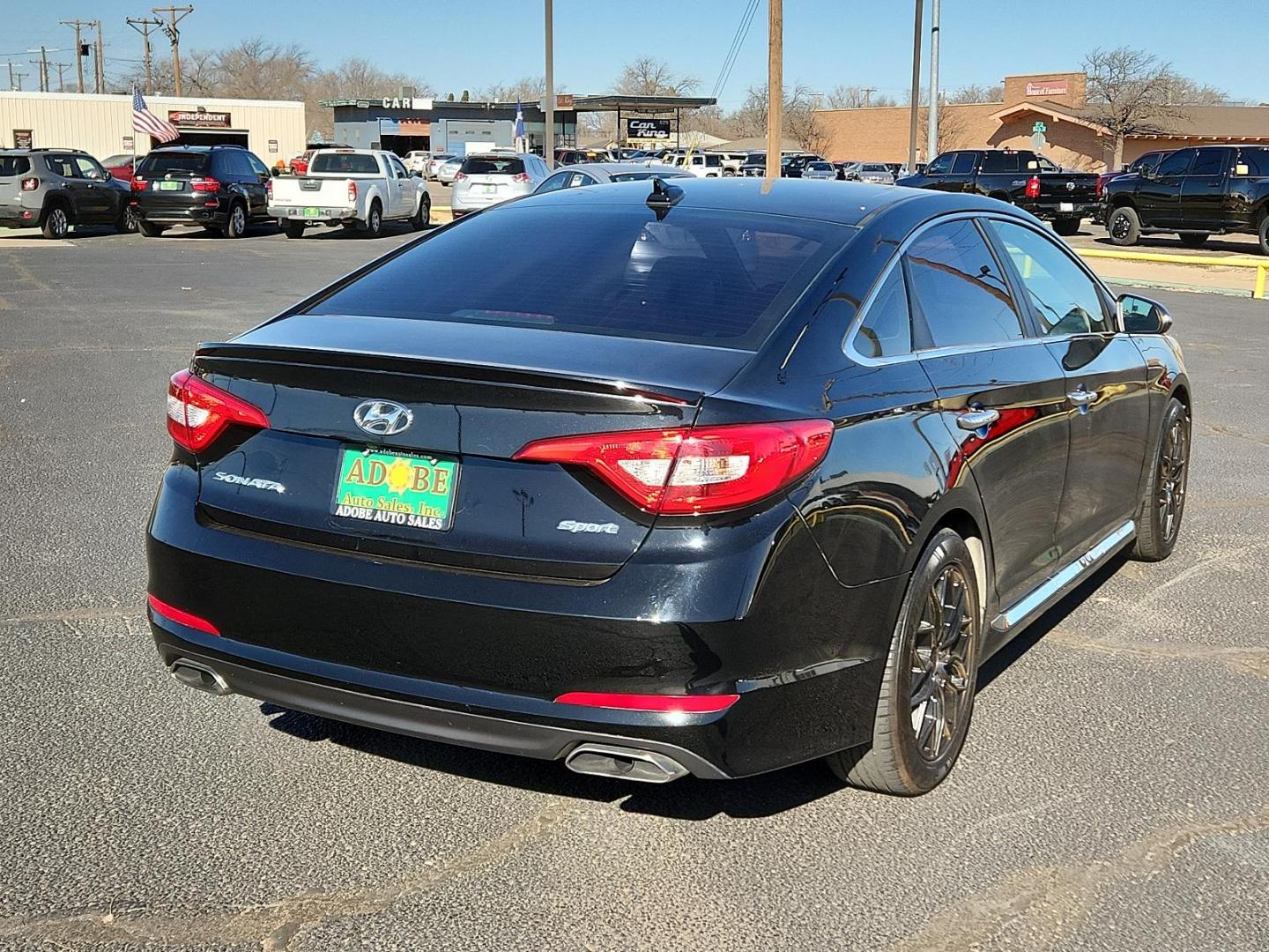 2017 BLACK Hyundai Sonata Sport (5NPE34AF9HH) with an Engine: 2.4L GDI 4-Cylinder engine, located at 4711 Ave Q, Lubbock, TX, 79412, (806) 687-2362, 33.551304, -101.855293 - Photo#3