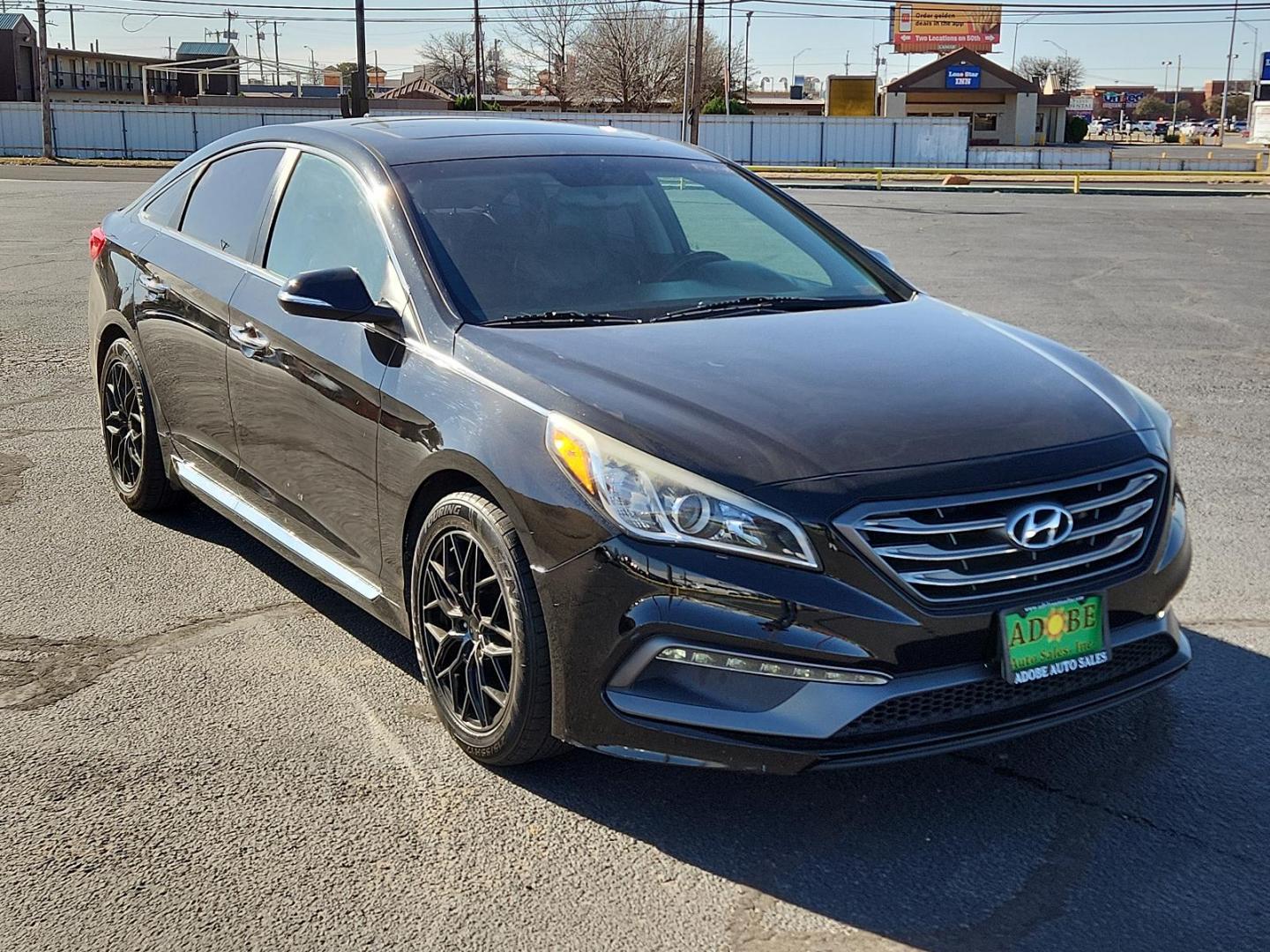 2017 BLACK Hyundai Sonata Sport (5NPE34AF9HH) with an Engine: 2.4L GDI 4-Cylinder engine, located at 4711 Ave Q, Lubbock, TX, 79412, (806) 687-2362, 33.551304, -101.855293 - Photo#5