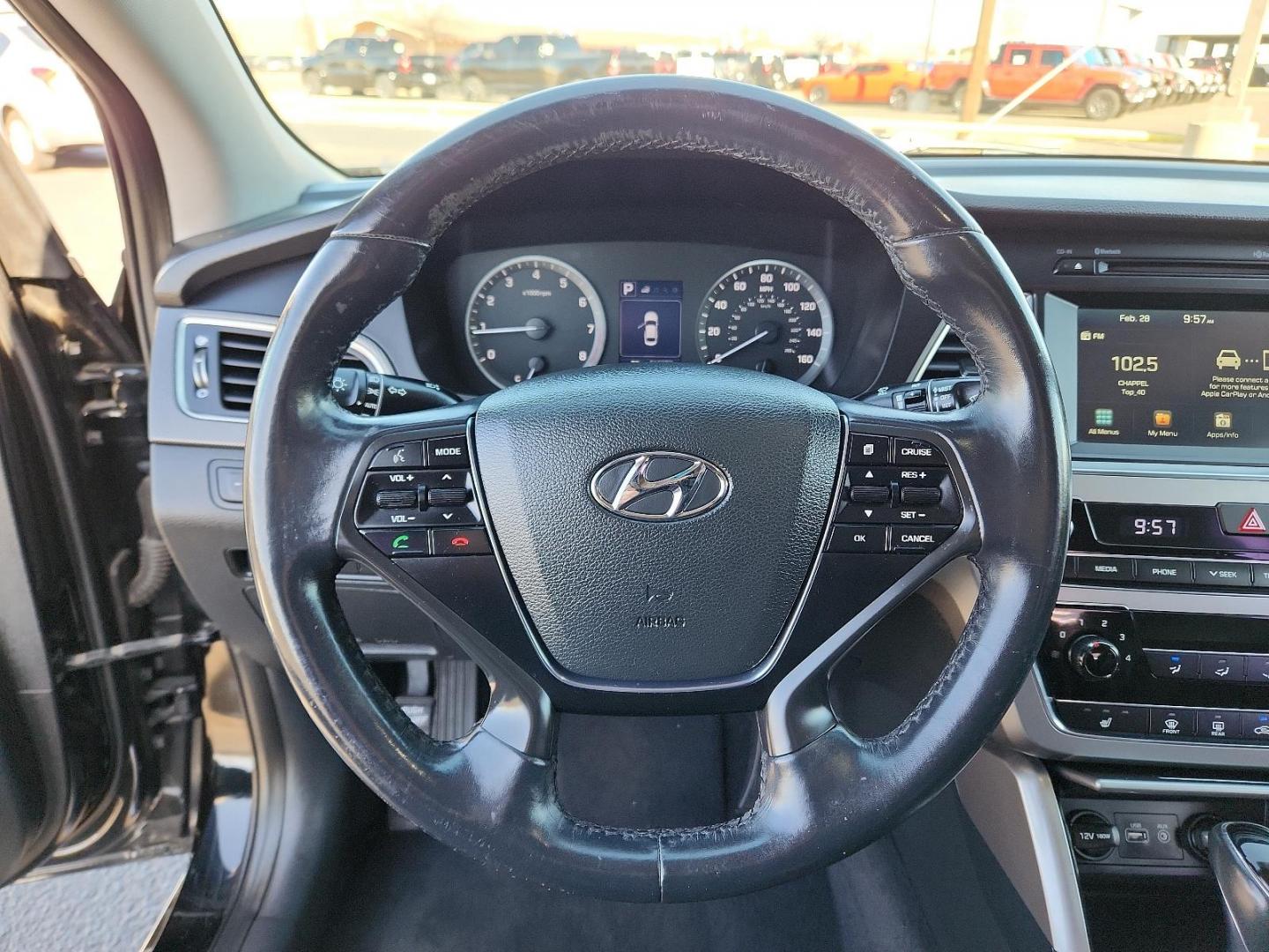 2017 BLACK Hyundai Sonata Sport (5NPE34AF9HH) with an Engine: 2.4L GDI 4-Cylinder engine, located at 4711 Ave Q, Lubbock, TX, 79412, (806) 687-2362, 33.551304, -101.855293 - Photo#16