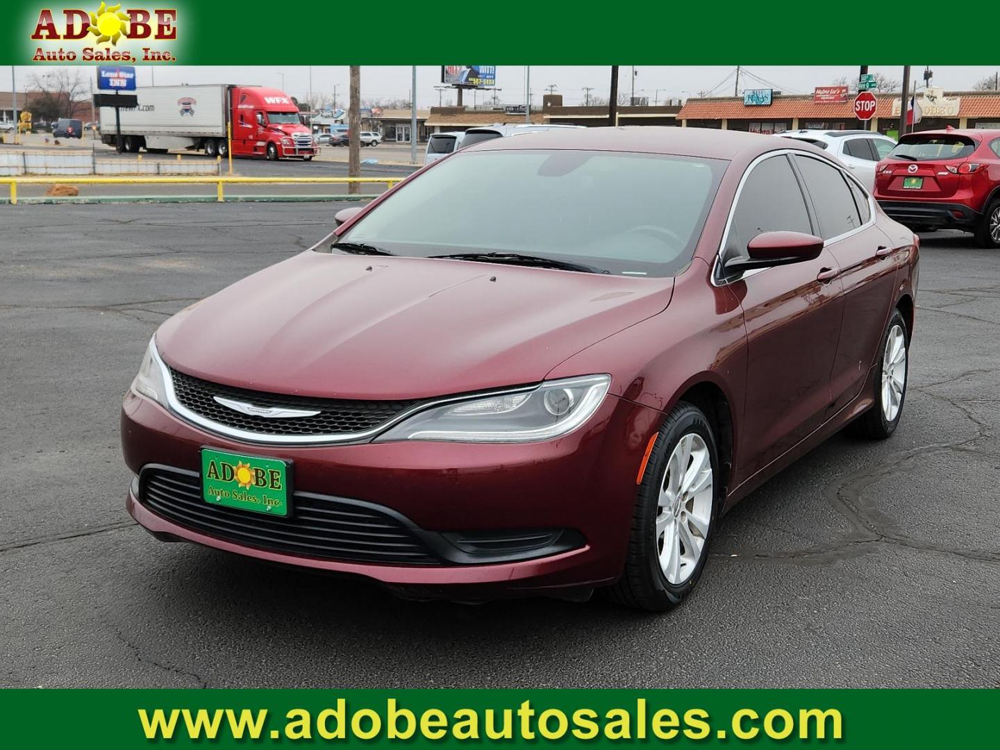 2016 RED Chrysler 200 Touring (1C3CCCFB8GN) with an ENGINE: 2.4L I4 MULTIAIR engine, located at 4711 Ave Q, Lubbock, TX, 79412, (806) 687-2362, 33.551304, -101.855293 - Photo#0