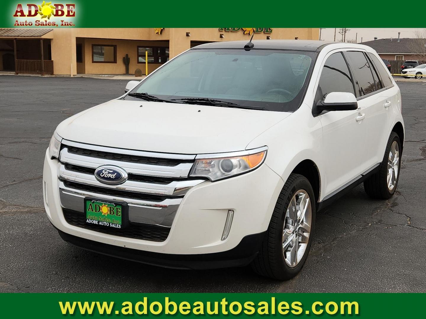 2014 WHITE Ford Edge SEL (2FMDK4JC4EB) with an ENGINE: 3.5L TI-VCT V6 engine, located at 4711 Ave Q, Lubbock, TX, 79412, (806) 687-2362, 33.551304, -101.855293 - Photo#0